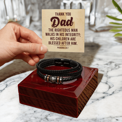 Men's Love You Forever Bracelet – Thank You Dad, Righteous Man
