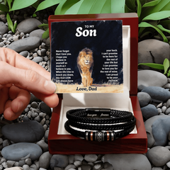 Men's Love You Forever Bracelet – To My Son, Never Forget