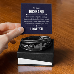 Men's Cross Bracelet – Dear Husband, Your Love