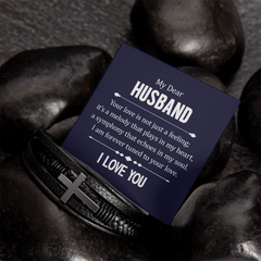 Men's Cross Bracelet – Dear Husband, Your Love