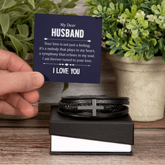 Men's Cross Bracelet – Dear Husband, Your Love