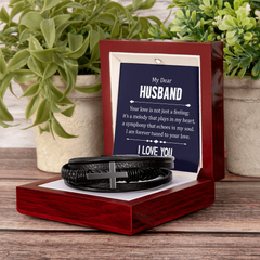 Men's Cross Bracelet – Dear Husband, Your Love