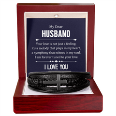 Men's Cross Bracelet – Dear Husband, Your Love