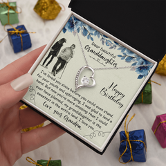 Dear Beautiful Granddaughter - Forever Love Necklace