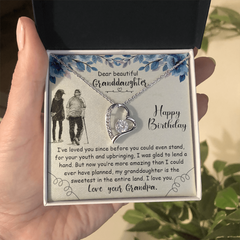 Dear Beautiful Granddaughter - Forever Love Necklace