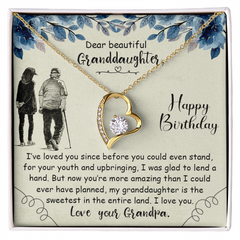 Dear Beautiful Granddaughter - Forever Love Necklace
